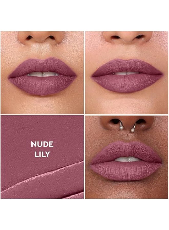 كيرو أحمر شفاه سائل غير لامع من كيرو، لون نيود ليلي (وردي فاتح)، 5 مل | غني بالأصباغ، يدوم طويلاً، مرطب | مقاوم للماء، لا يتلطخ، خفيف الوزن | غني بزيت الأفوكادو والمشمش - Image 4